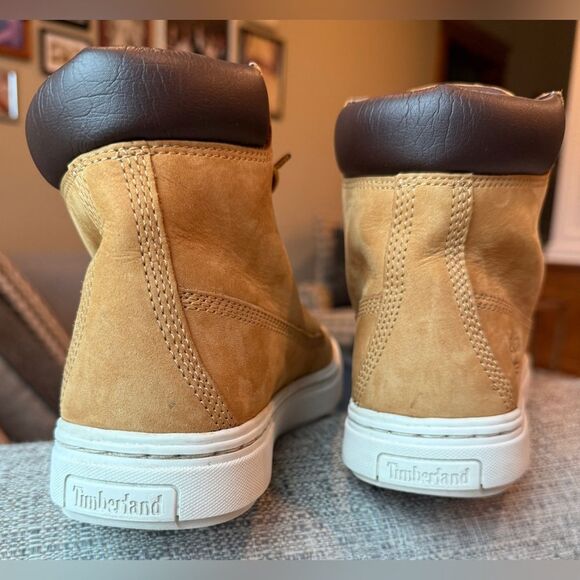 Timberland Women’s Londyn Size 6 Wheat Nubuck Leather Sneaker Boots A1INF A2634. - Picture 3 of 11